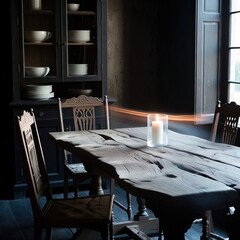 
Sophisticated image in rustic minimalist style.