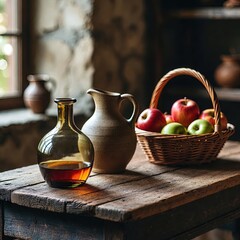 
Sophisticated image in rustic minimalist style.