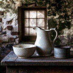 
Sophisticated image in rustic minimalist style.