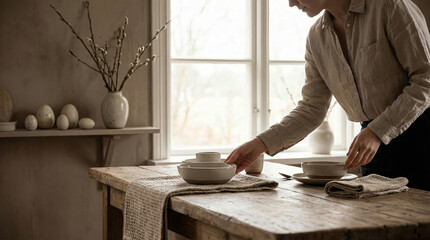 Authentic Easter Preparation - Human Connection Lifestyle Shot