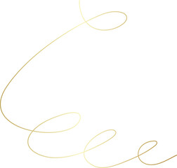 Spiral and swirl golden line icon. Design decoration