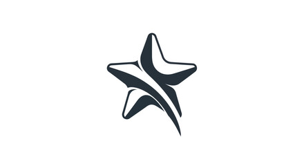 Obraz premium Abstract star symbol on white background