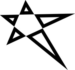 Star icons, sparkles, shining burst. Flat design