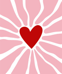 pink heart on a pink background