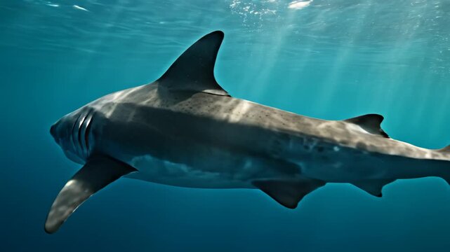Shark swimming underwater