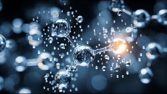 Watch the Process of Electrolysis at a Microscopic Level Revealing the Transformation of Water Molecules Into Hydrogen and Oxygen