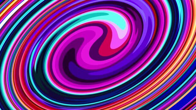 Vibrant abstract swirl pattern with bold colorful lines