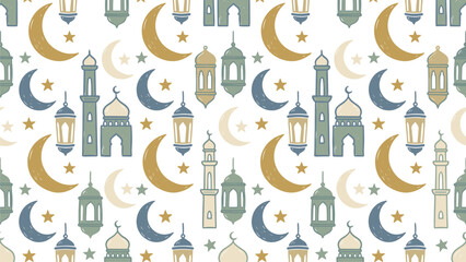 Islamic Ramadan Pattern Background for Festive Decorations & Invitations