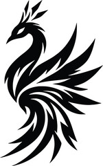 Fototapeta premium Peacock Silhouette