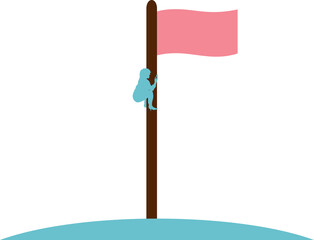 目標達成へのロードマップのイラスト