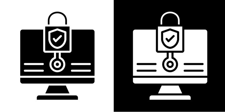 Accesibility Icon Set White Glyph Style Collection