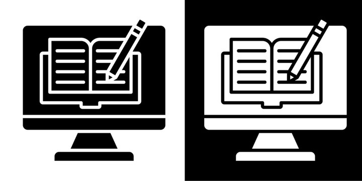 Editor Icon Set White Glyph Style Collection