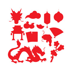 Chinese Festival Icons Set