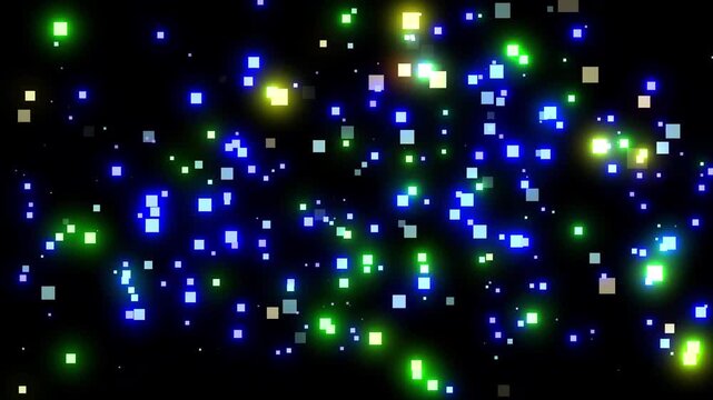 Decoration, liberal arts, shimmering, blue, particles, vector, shining, animation, light, stars, warmth, night, space, Christmas, bright, sky, design, background, holidays, magic, sparkle, color, dark