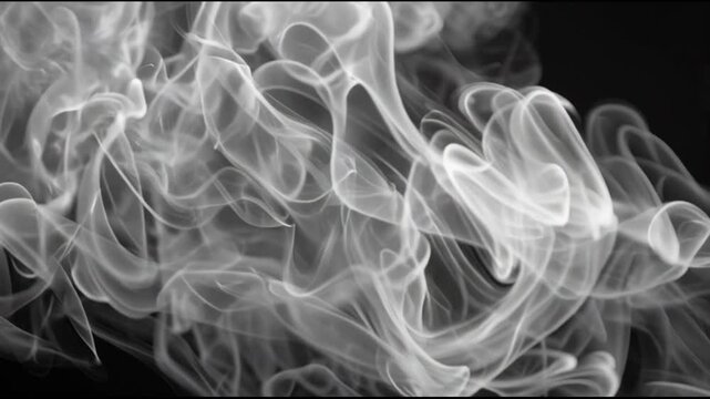 Flowing smoke texture video with soft wisps drifting slowly, creating an atmospheric and cinematic visual mood.