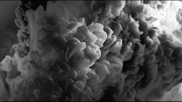 Slow-moving smoke texture video with flowing forms and subtle opacity, adding moody ambience.