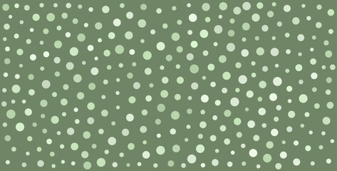 Olive Green Background with White Polka Dots.