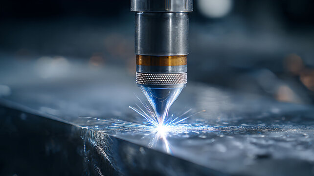 Laser cutting metal with sparks