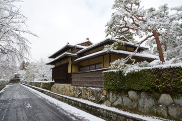 雪の南禅寺界隈　野村美術館　京都市左京区南禅寺下河原町