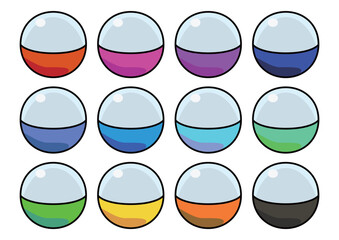 ガチャ　ガチャガチャ　カプセルトイ　イラスト