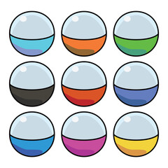 ガチャ　ガチャガチャ　カプセルトイ　イラスト