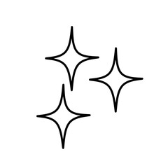 Obraz premium Sparkling Starburst Icon on a Clean White Background Symbolizing Brilliance and Magic