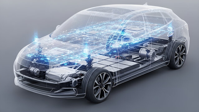 Transparent Electric Vehicle (EV) Chassis and Platform Architecture with Digital Connectivity Overlay