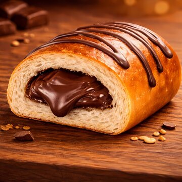 Roti panggang isi coklat
