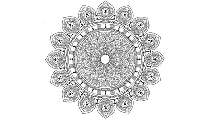 Detailed mandala design for art projects