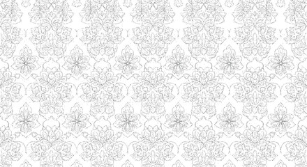 Intricate gray mandala pattern design