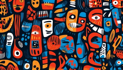 Obraz premium Vibrant and creative patterns perfect for contemporary apparel.