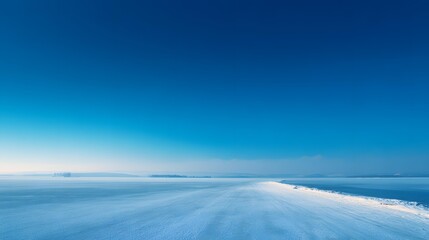 clean icy horizon background