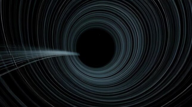 Abstract Video of a White Light Tunnel in a Black Void