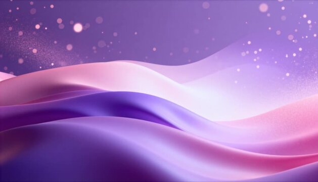 elegant animated background with flowing purple and pink gradient waves perfect for international women's day
