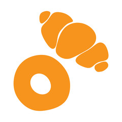 sliced bread isolated on white background