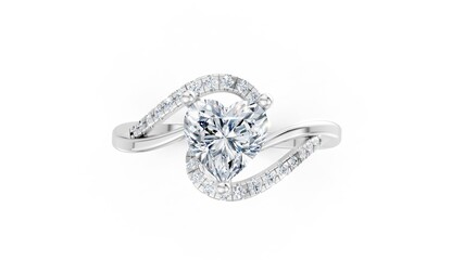 Heart shaped gemstone fashion ring for love inspired jewelry.