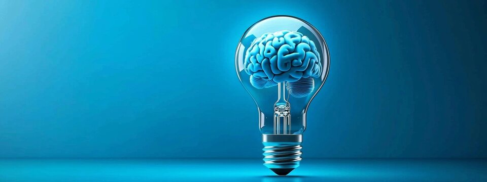 The intersection of creativity and intellect depicted in a light bulb.