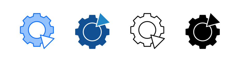 Automation Multiple Style Icon Set 