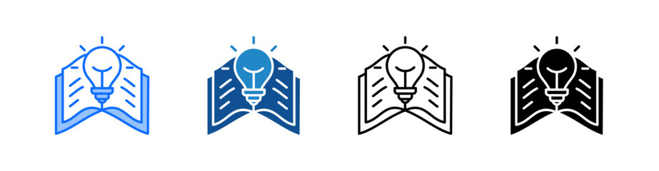 Knowledge Multiple Style Icon Set 
