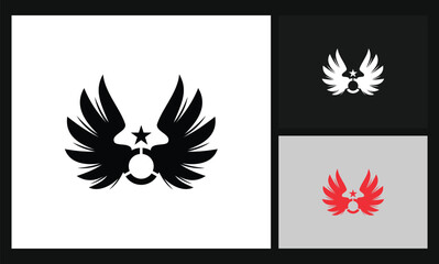 wing business concept design logo