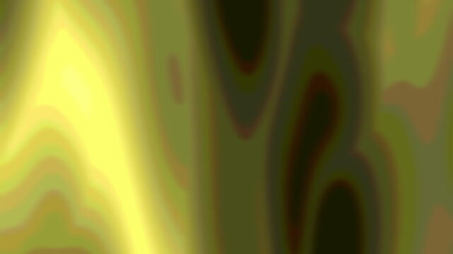 Abstract background featuring blurred vertical wavy patterns of warm golden yellow and dark olive green creating a dynamic light effect backdrop for design projects