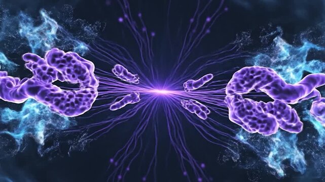 Microscopic View of Cell Division Process.