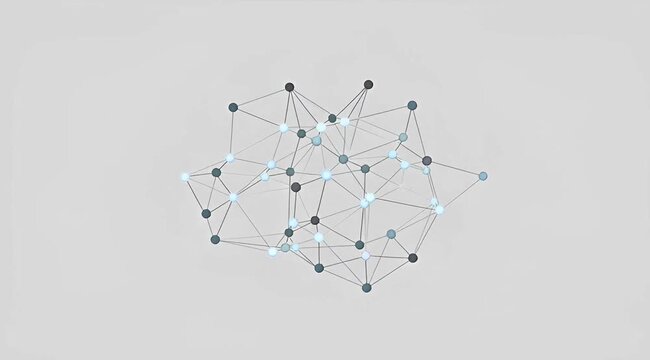 Abstract Connection Network for Technology Data Visualization and Digital Corporate Business Background