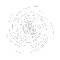 Gray spiral maze pattern on white background for design and creativity