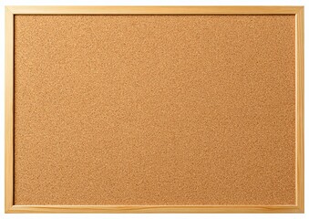 Fototapeta premium Natural Cork Bulletin Board with Light Wood Frame cork board