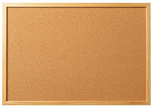 Natural Cork Bulletin Board with Light Wood Frame cork board