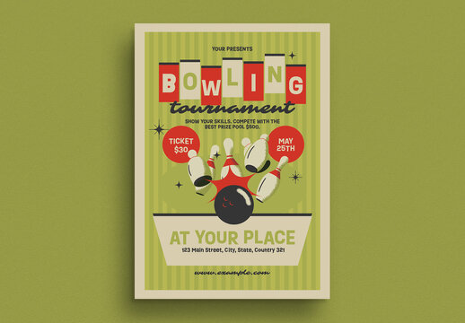 Bowling Tournament Flyer