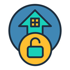 Obraz premium Incident Isolation Icon - Lineal Color