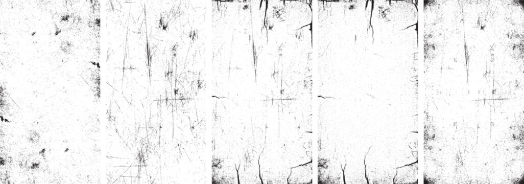 Bundle of realistic grunge textured vector effect. Grunge abstract damaged texture captures the essence of noise and grit