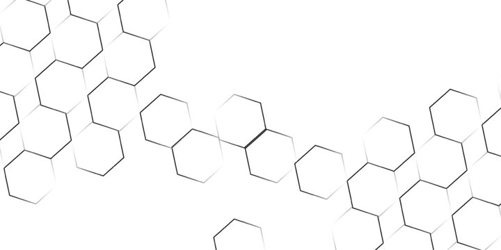 abstract black bee outline honeycomb vector background design.
